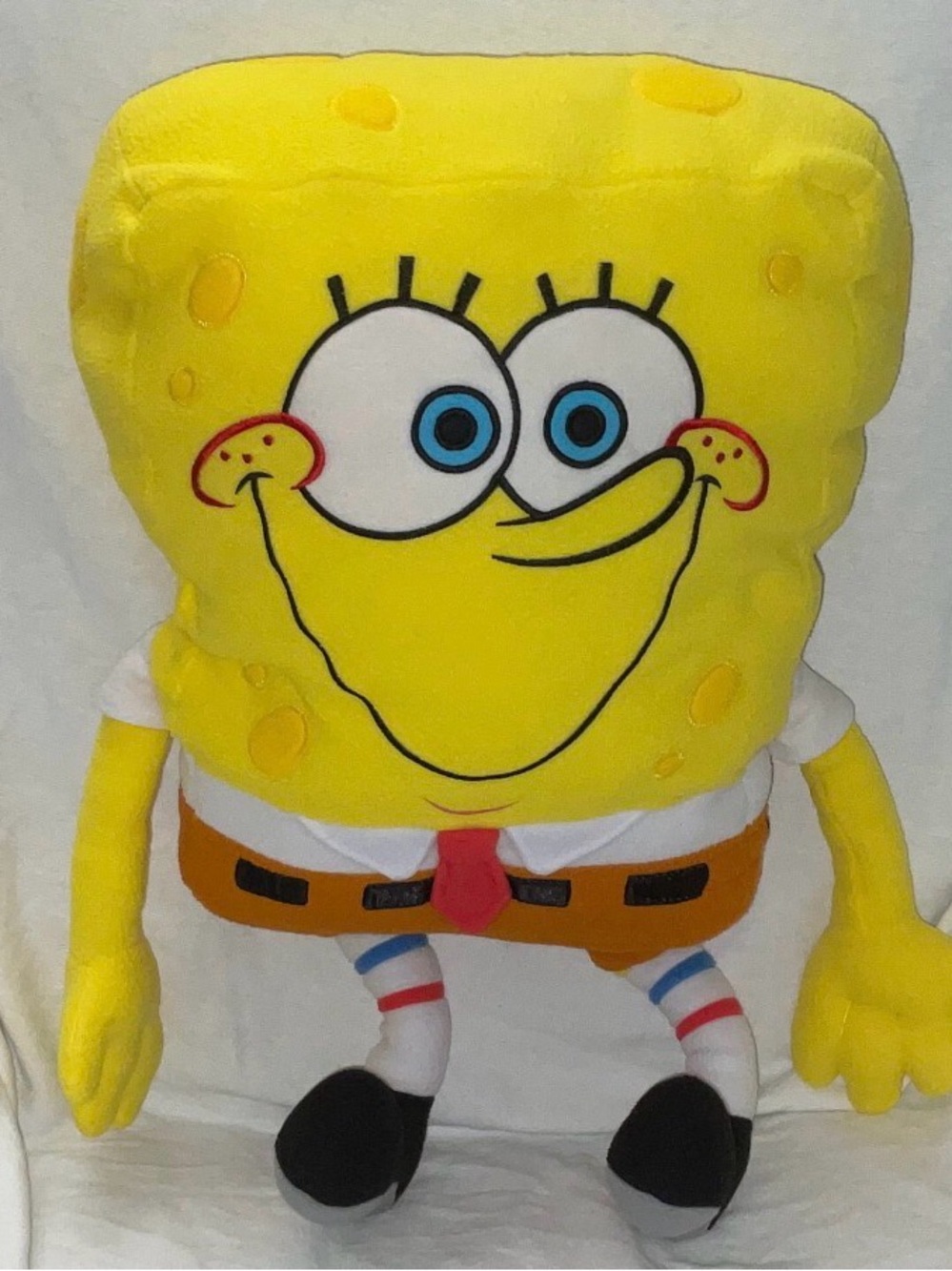 SpongeBob Squarepants Orange Plush with Blue Embroidered Patch